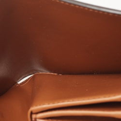 Pre Owned Celine Brown Leather Small Triomphe Compact Wallet