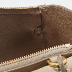 Pre Owned Celine Beige Leather Nano Belt Top Handle Bag