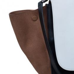 Pre Owned Celine Tricolor Smooth Calfskin Medium Trapeze Bag