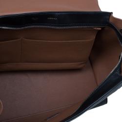 Pre Owned Celine Tricolor Smooth Calfskin Medium Trapeze Bag