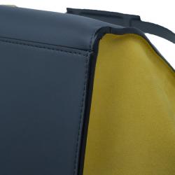 Pre Owned Celine Tricolor Calfskin And Suede Medium Trapeze Bag