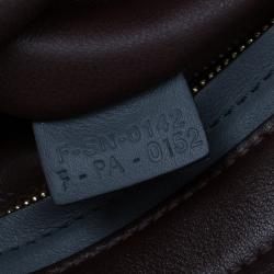Pre Owned Celine Tricolor Calfskin And Suede Medium Trapeze Bag