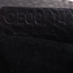 Pre Owned Celine Black Leather Buckle Satchel