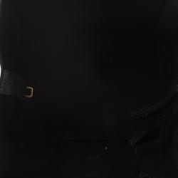 Pre Owned Celine Black Croc Embossed Leather Medium Phantom Luggage Tote