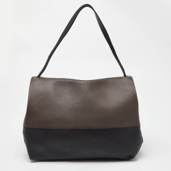 Pre Owned Celine Tri Color Leather All Soft Flap Shoulder Bag