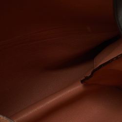 Pre Owned Celine Tri Color Leather All Soft Flap Shoulder Bag