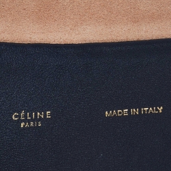 Pre Owned Celine Tri Color Leather All Soft Flap Shoulder Bag