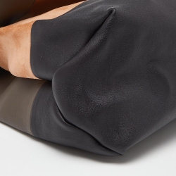 Pre Owned Celine Tri Color Leather All Soft Flap Shoulder Bag