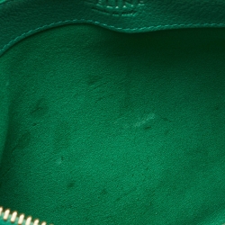 Pre Owned Celine Green Leather Trio Zip Crossbody Bag