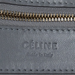 Pre Owned Celine Grey/Brown Leather Horizontal Cabas Tote
