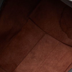 Pre Owned Celine Grey/Brown Leather Horizontal Cabas Tote