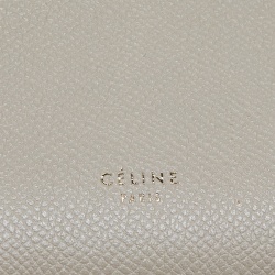 Pre Owned Celine Beige Leather Micro Belt Bag