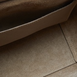 Pre Owned Celine Beige Leather Micro Belt Bag