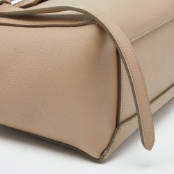 Pre Owned Celine Beige Leather Micro Belt Bag