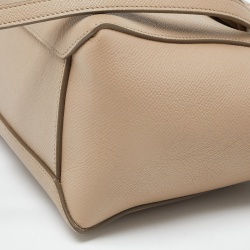 Pre Owned Celine Beige Leather Micro Belt Bag