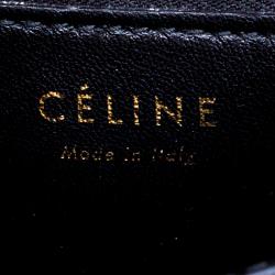 Pre Owned Celine Black Python Small Classic Box Flap Bag