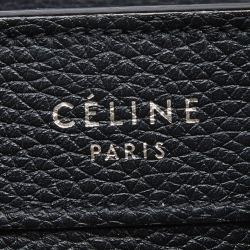 Pre Owned Céline Black Leather Nano Luggage Tote