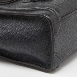 Pre Owned Céline Black Leather Nano Luggage Tote