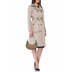 Pre Owned Celine Brown/Beige Macadam Canvas and Leather Hobo