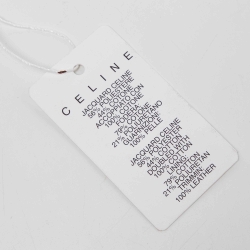 Pre Owned Celine Dark Brown Macadam Canvas and Leather Baguette Bag