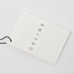 Pre Owned Celine Dark Brown Macadam Canvas and Leather Baguette Bag