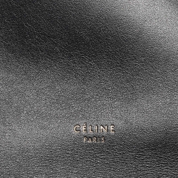 Pre Owned Celine Black Leather Mini Clasp Crossbody Bag