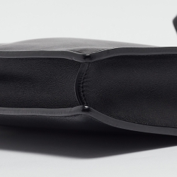 Pre Owned Celine Black Leather Mini Clasp Crossbody Bag