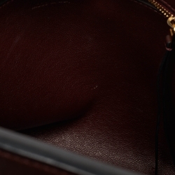 Pre Owned Celine Burgundy/Red Leather Medium Edge Top Handle Bag