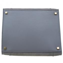 Pre Owned Celine Grey Phantom Croc Embossed Tote