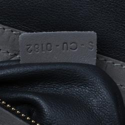 Pre Owned Celine Grey Phantom Croc Embossed Tote