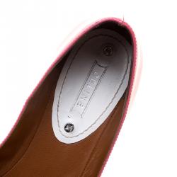 Celine Pink Patent Leather Buckle Ballet Flats Size 37.5