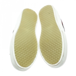 Pre Owned Celine Burgundy Leather Tassel Slip On Sneakers Size 39