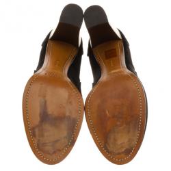 مملوكة مسبقًا Celine Black Suede Loafer Platform Pumps Size 40