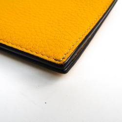 Pre Owned  حافظة بطاقات سيلين غوسيت جلد صفراء