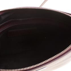 Pre Owned Cerruti 1881 Burgundy Leather Cerrutis Crossbody Bag