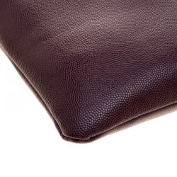 Pre Owned Cerruti 1881 Burgundy Leather Cerrutis Crossbody Bag