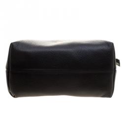 Pre Owned Cerruti 1881 Black Leather Cerrutis Chain Tote