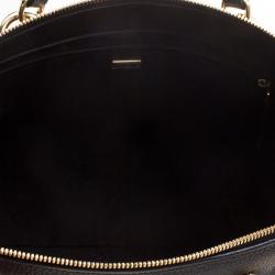 Pre Owned Cerruti 1881 Black Leather Cerrutis Chain Tote