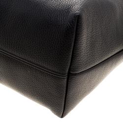 Pre Owned Cerruti 1881 Black Leather Cerrutis Chain Tote