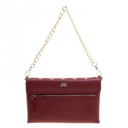 مملوكة مسبقًا Cerruti 1881 Red Quilted Leather Cerrutis Crossbody Bag