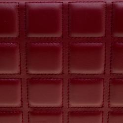 مملوكة مسبقًا Cerruti 1881 Red Quilted Leather Cerrutis Crossbody Bag