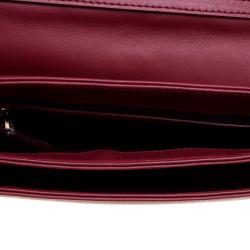 مملوكة مسبقًا Cerruti 1881 Red Quilted Leather Cerrutis Crossbody Bag