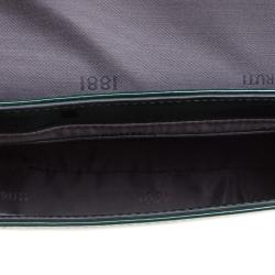 Pre Owned Cerruti 1881 Green Patent Leather Brenda Crossbody Bag