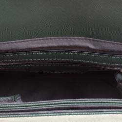Pre Owned Cerruti 1881 Green Leather Cerrutis Shoulder Bag