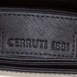 Pre Owned Cerruti 1881 Black Leather Cerrutis Shoulder Bag