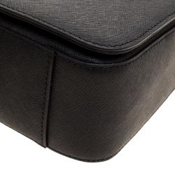 Pre Owned Cerruti 1881 Black Leather Cerrutis Shoulder Bag