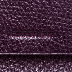 Pre Owned Cerruti 1881 Purple Leather Cerrutis Flap Wallet