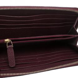 Cerruti 1881 Burgundy Leather Cerrutis Zip Around Wallet