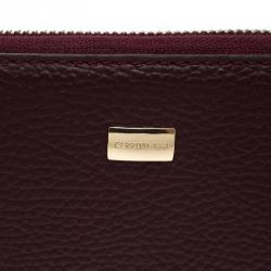 Cerruti 1881 Burgundy Leather Cerrutis Zip Around Wallet