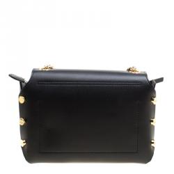 Cerruti 1881 Black Leather Marina Shoulder Bag